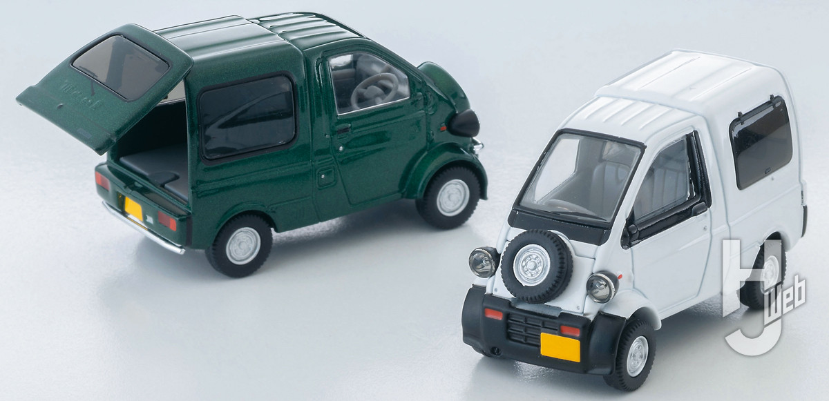 ダイハツ ミゼットII カーゴR Type(深緑)カスタム仕様 97年式、ダイハツ ミゼットII カーゴ D Type(白)97年式