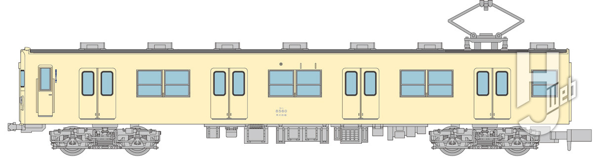 鉄道コレクション 東武鉄道8500型 8560編成 セイジクリーム非冷房2両セット