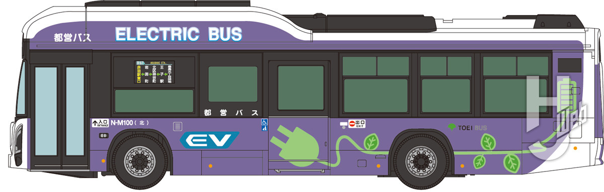 ザ・バスコレクション 東京都交通局 いすゞ エルガEV