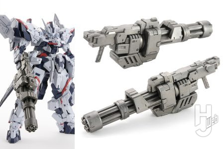 HJモデラーズウェポン第3弾「フォトンアークガトリングガン」の彩色見本を公開！HJモデラーズカラー「VALブルー」でのオリジナル塗装も合わせてチェック