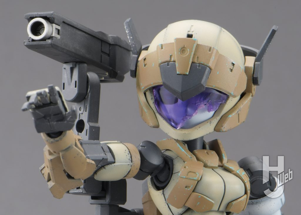 30MMアチェルビーのプラモデルのカスタマイズ作例のアップ画像その1