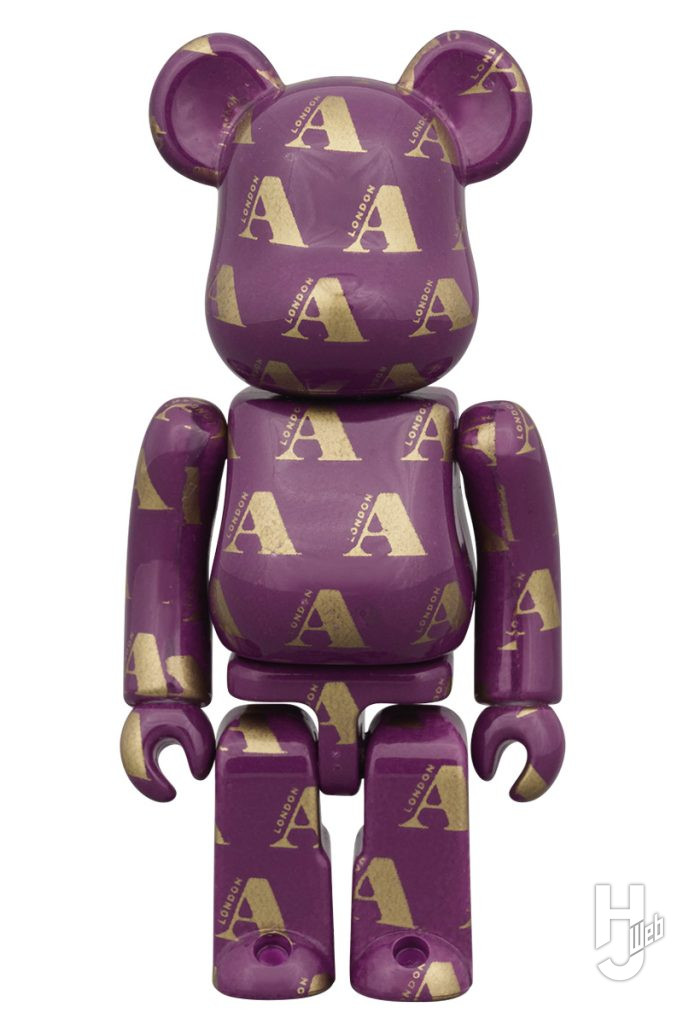 BE@RBRICK Aquascutum ENGLISH PURPLE 100%の画像