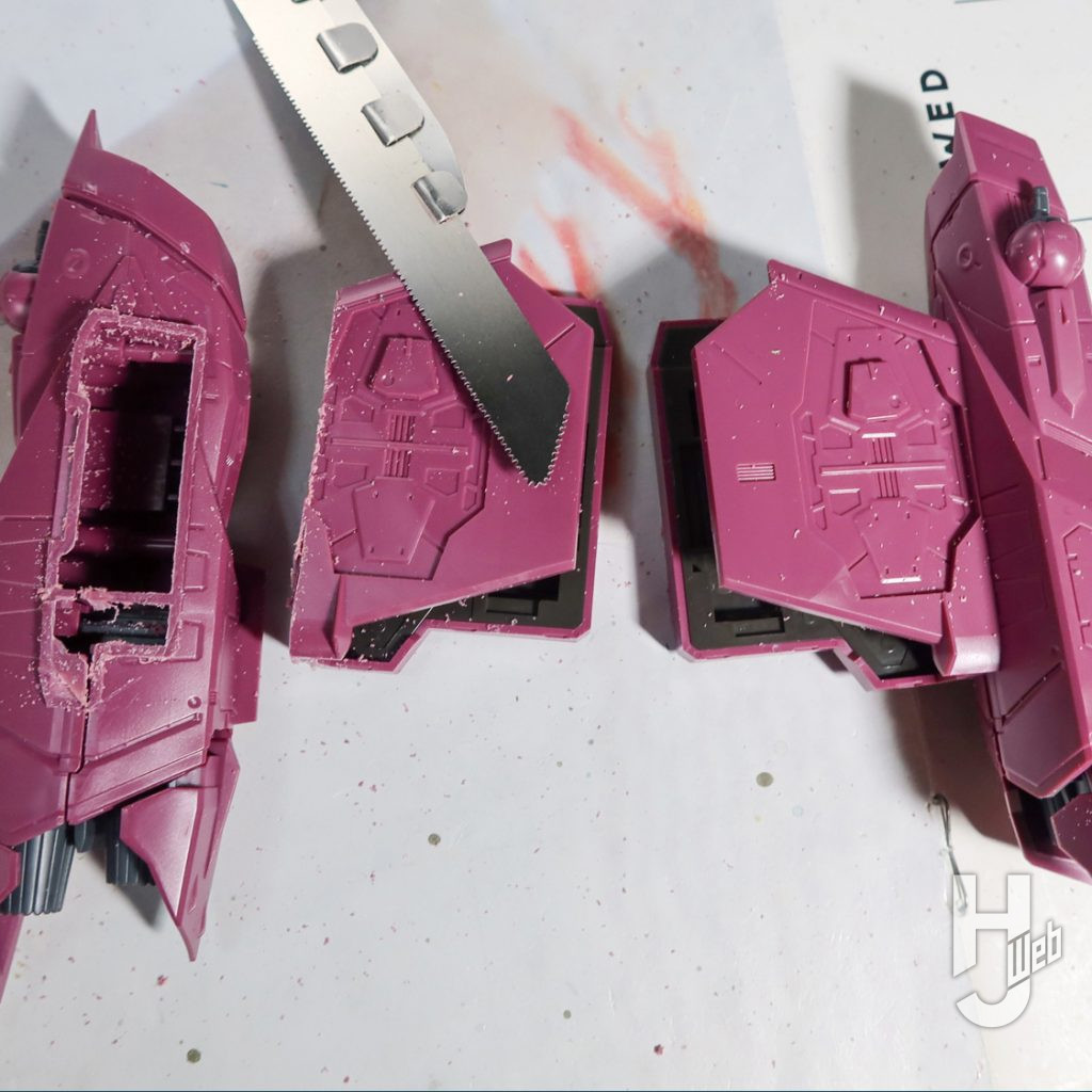 MG ジャスティスガンダムの製作の画像その5