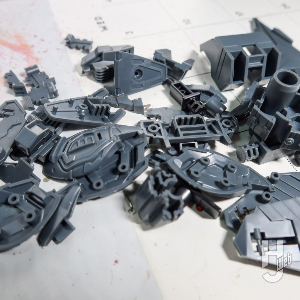 MG ジャスティスガンダムの製作の画像その8
