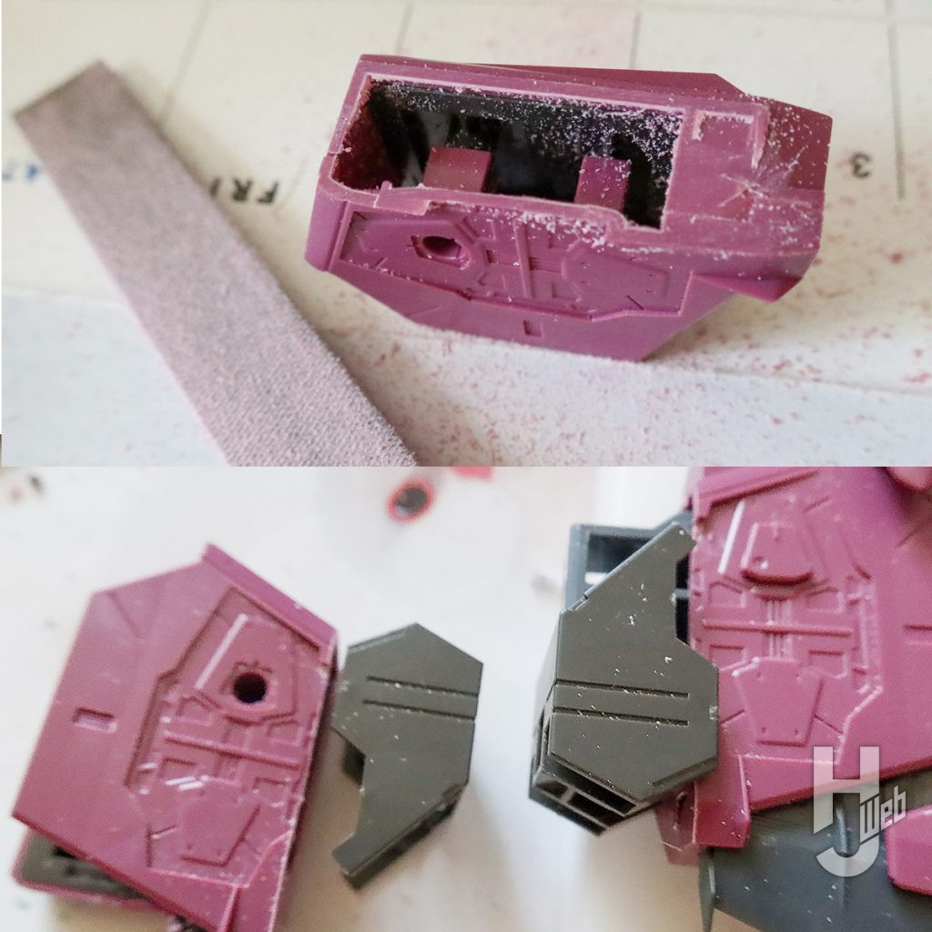 MG ジャスティスガンダムの製作の画像その9