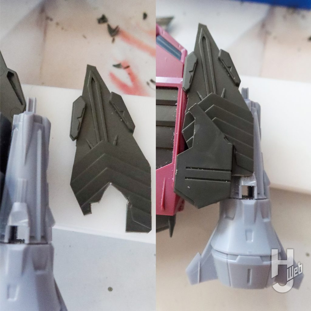 MG ジャスティスガンダムの製作の画像その13