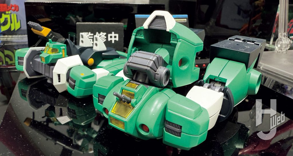 サンライズロボット新商品「第64回 全日本模型ホビーショー」展示ウォーカーギャリア変形