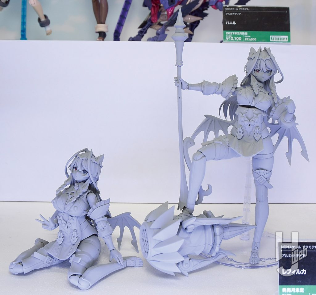 アルカナディアシリーズ。アプリゲームに登場するレフィルカのキット原型が展示