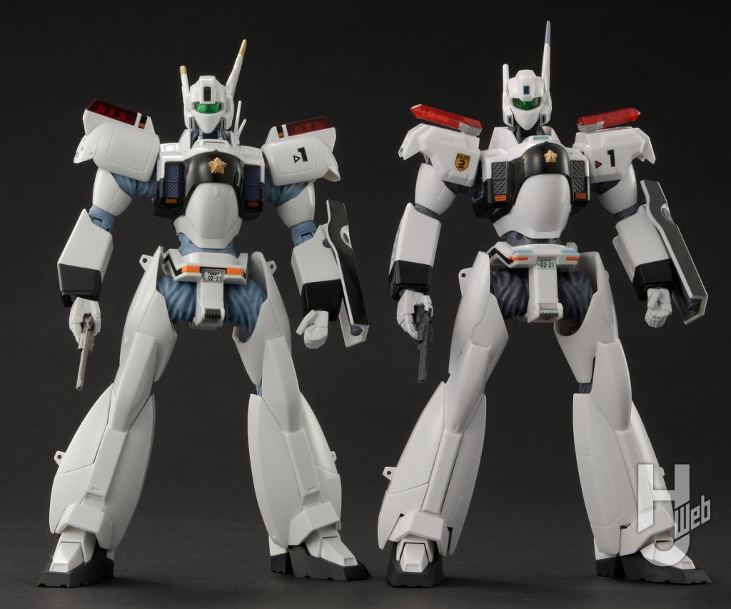 ROBOT魂＜SIDE LABOR＞ イングラム・プラス（AV-98 Plus）1号機とイングラム1号機の並び画像