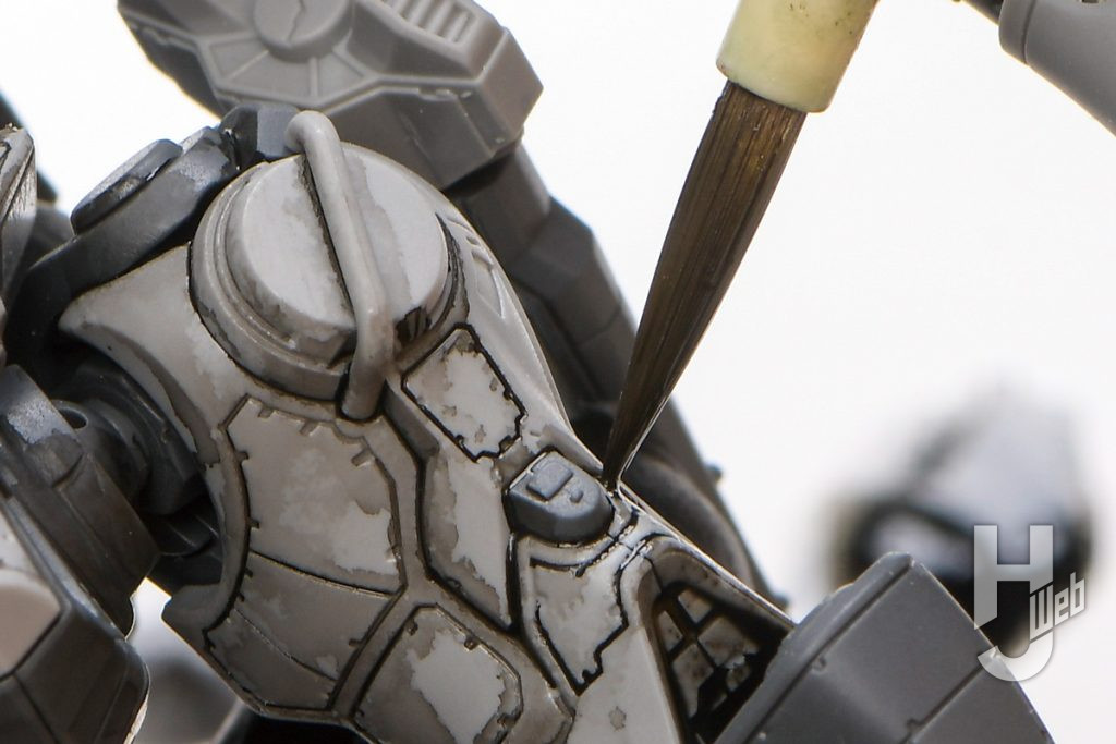 30MM ARMORED CORE Ⅵ FIRES OF RUBICON ARQUEBUS CORPORATION VP-40Sを塗装している画像