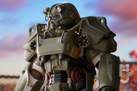 「軍用塗装で揃えて 筋力増加ボーナスをゲットしよう」ゲームシリーズ『Fallout』より、T-60パワーアーマーがミリタリー仕様となってPLAMATEAに登場！予約案内開始！