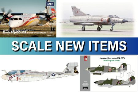 1/144「ダッシュ8 Q400」が完全新金型で登場！フランスとドイツが共同開発した攻撃ヘリコプター「ユーロコプター タイガー」や「ミラージュ IIIC」などをご紹介