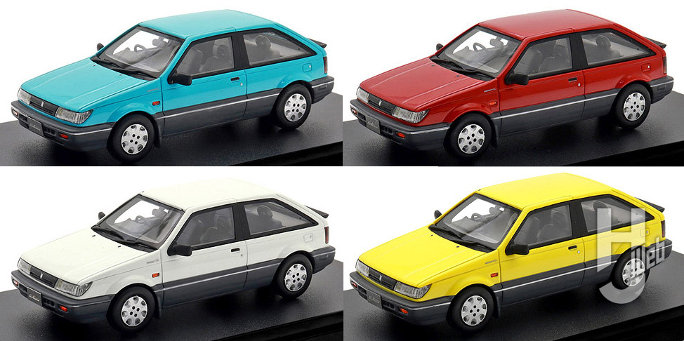 ISUZU GEMINICC HATCHBACK(1989)セイシェルブルー、フレイムレッド、ピュアホワイト、フラッシュイエロー